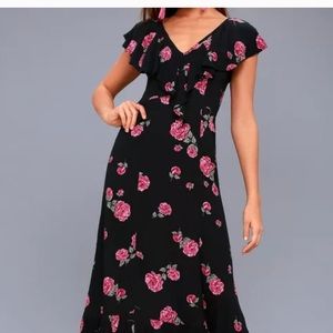 Billabong floral maxi dress XS